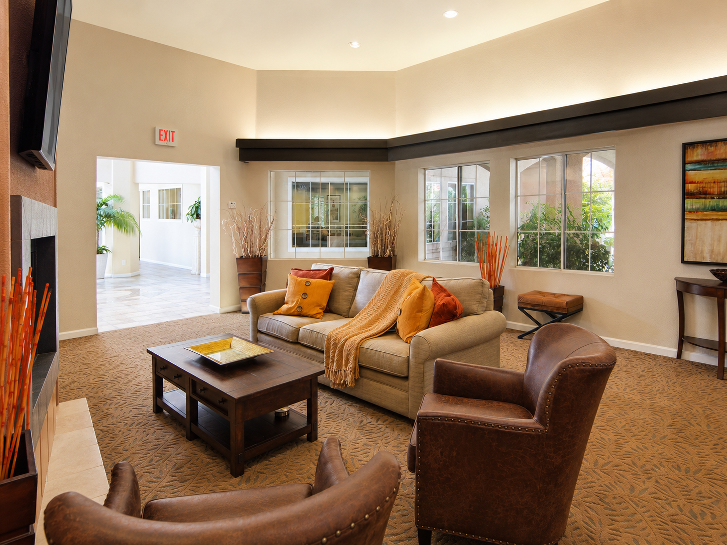 Lounge & amenities at Adagio Apartments, Sacramento, California