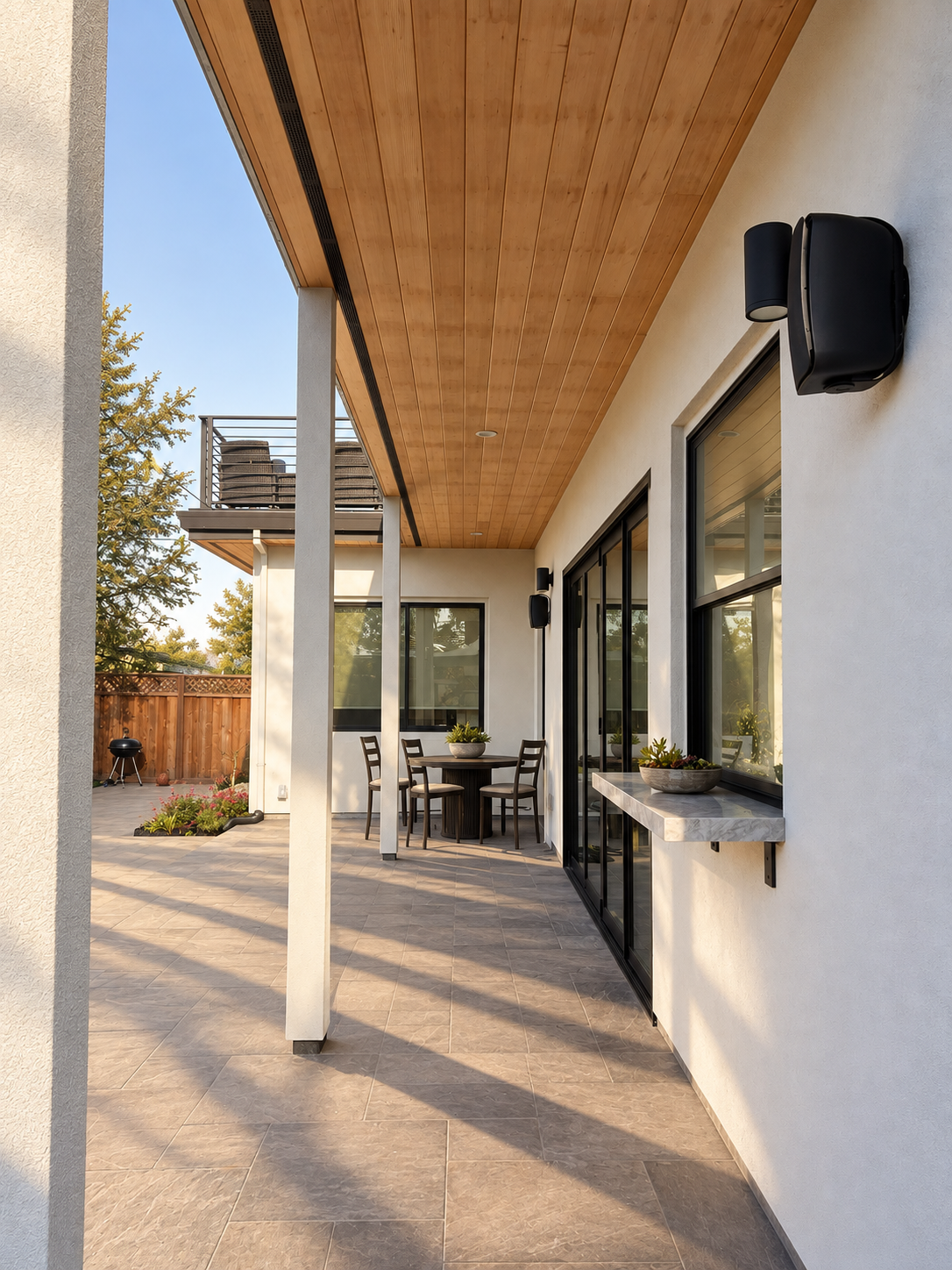 Outdoor living at Belmont 2nd Story Addition, Belmont, California