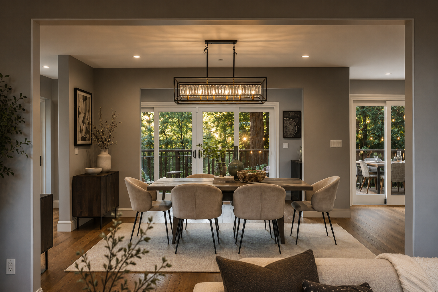 Living room at San Mateo Addition + Remodel, Baywood, San Mateo, California
