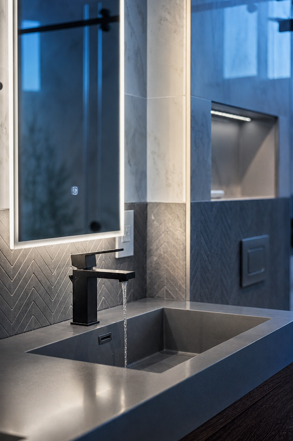 Bathroom at East Bay Remodel, Newark, California