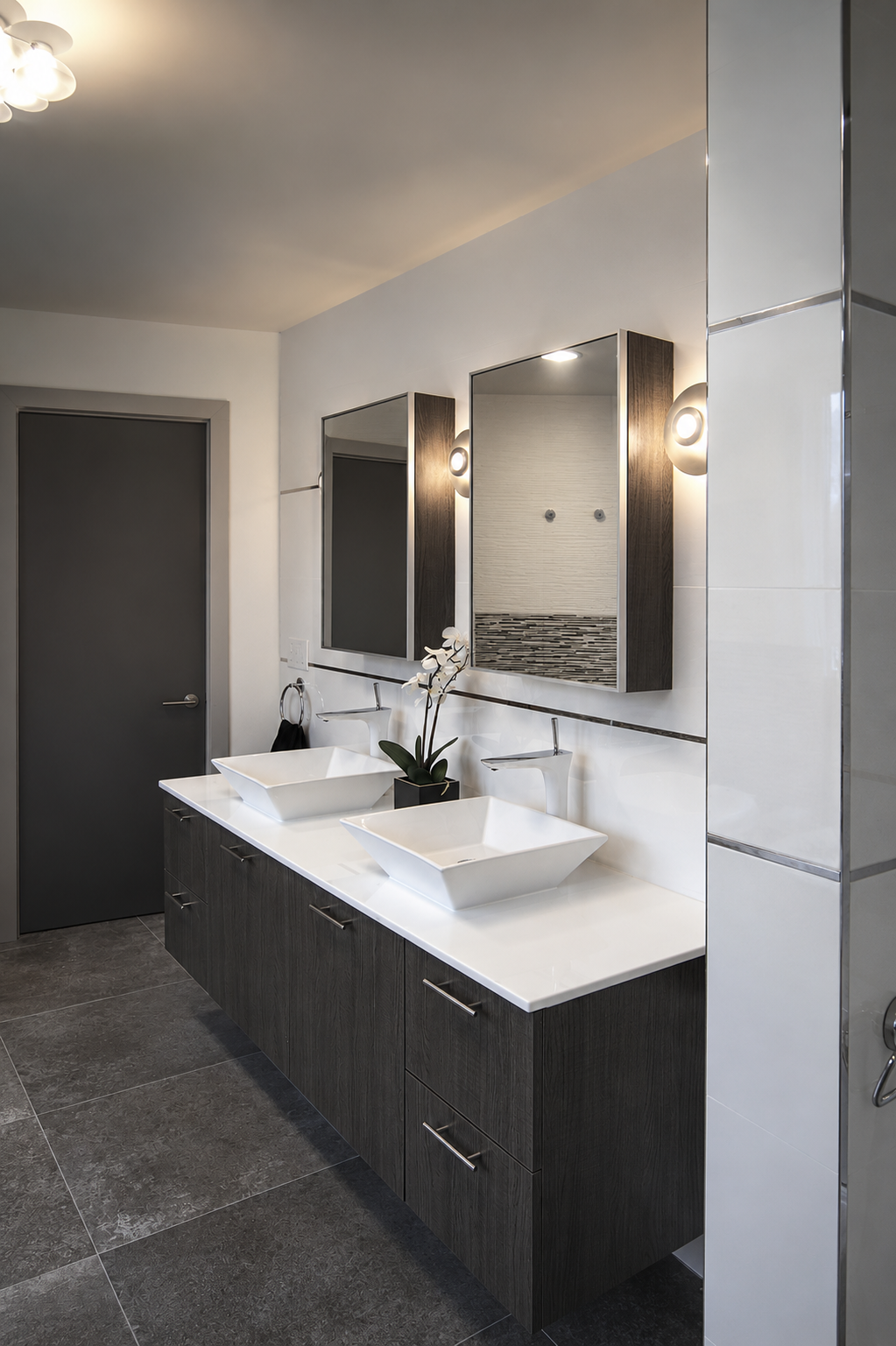 Bathroom at Palo Alto Home Remodel + Addition, Palo Alto, California