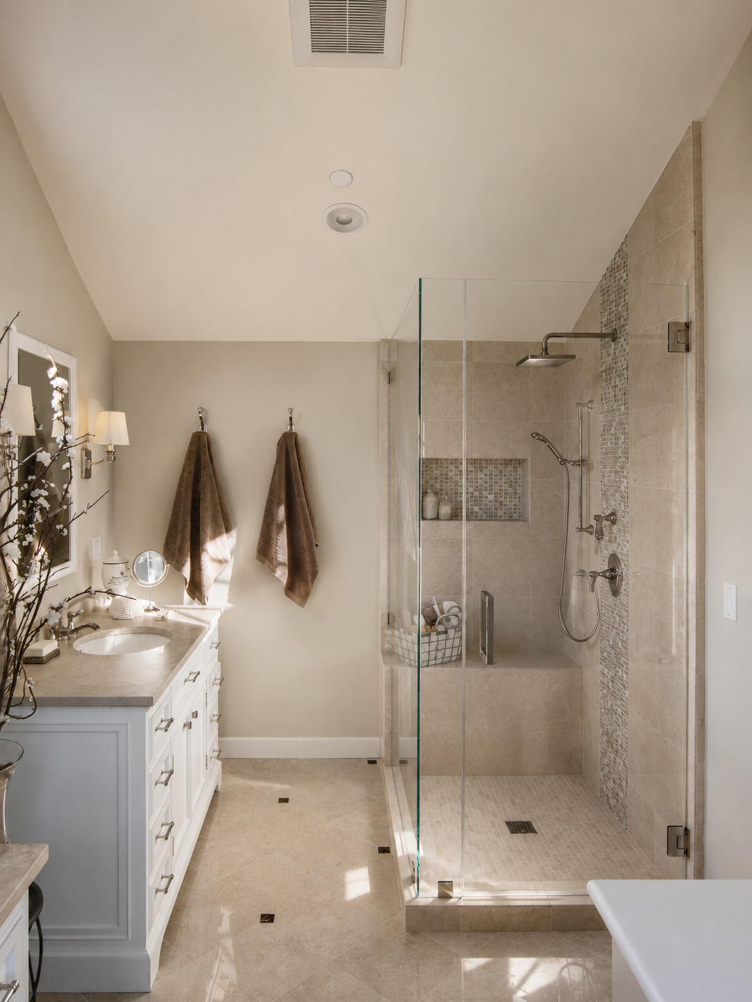 Bathroom at Parrott Residence, Baywood Park, San Mateo, California