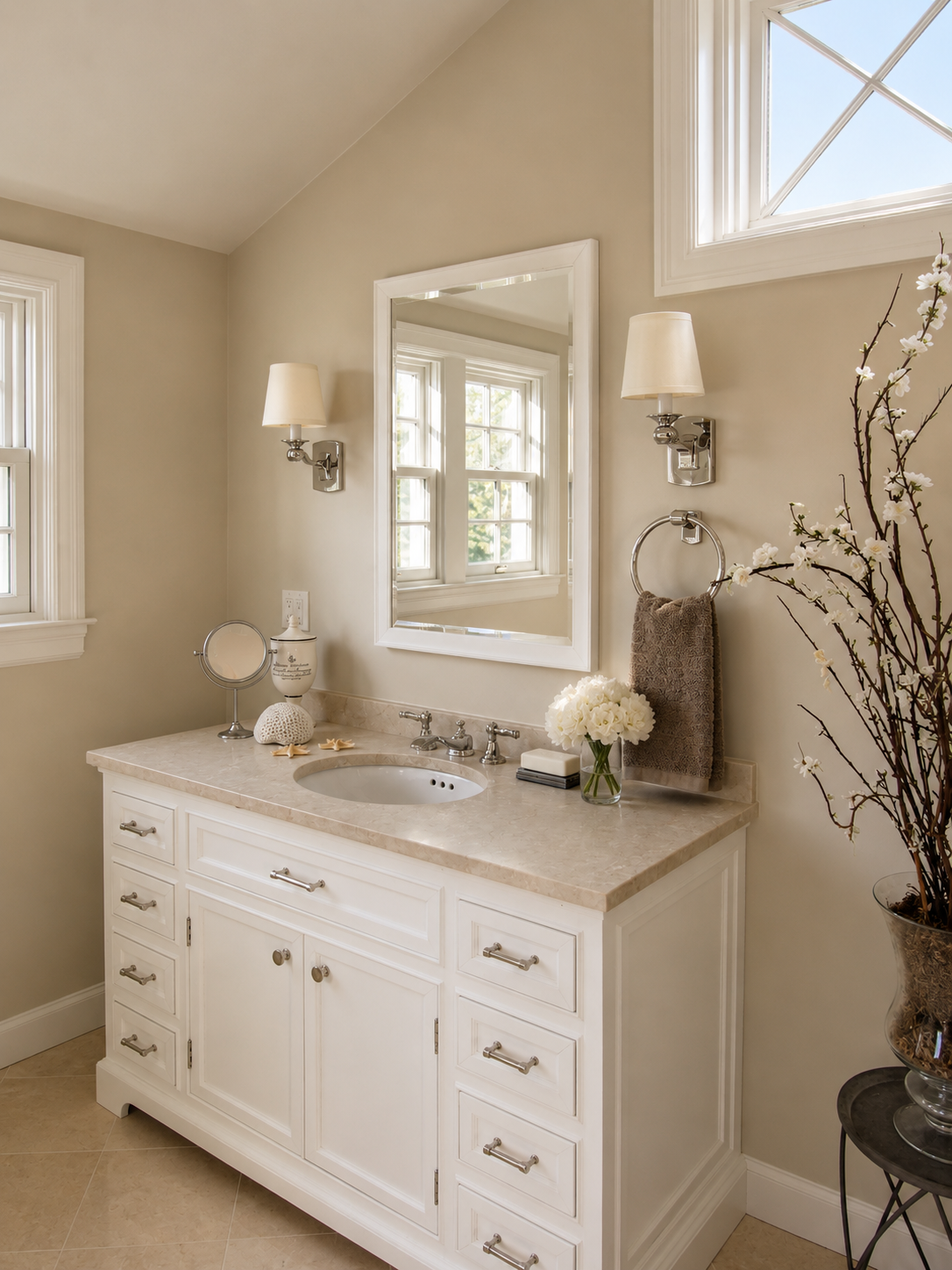 Bathroom at Parrott Residence, Baywood Park, San Mateo, California