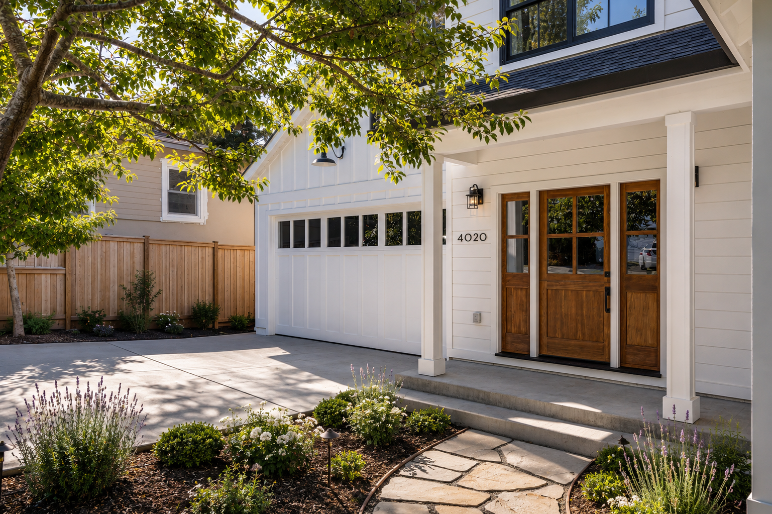 Exterior at San Mateo Modern Farmhouse, San Mateo, California