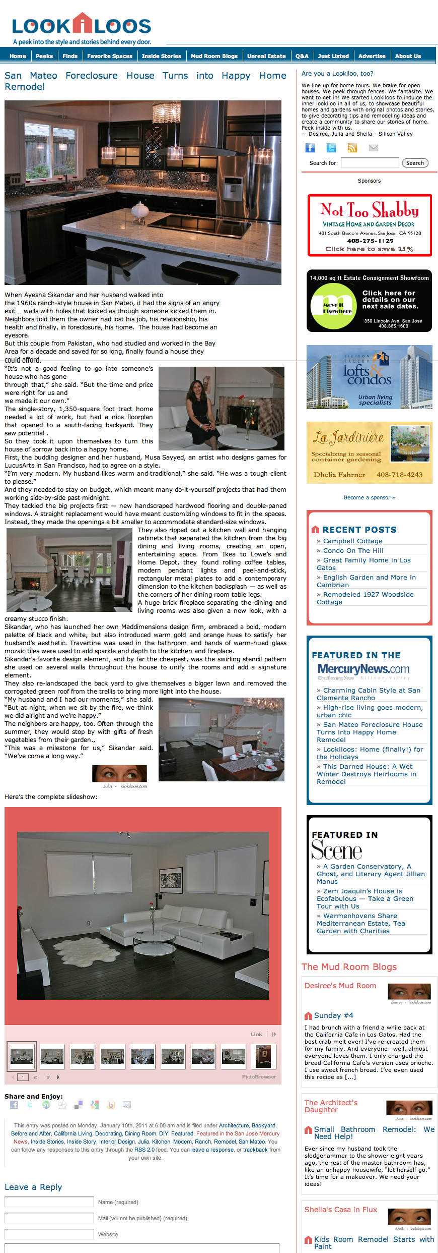 Lookiloos: San Mateo Foreclosure House Turns into Happy Home